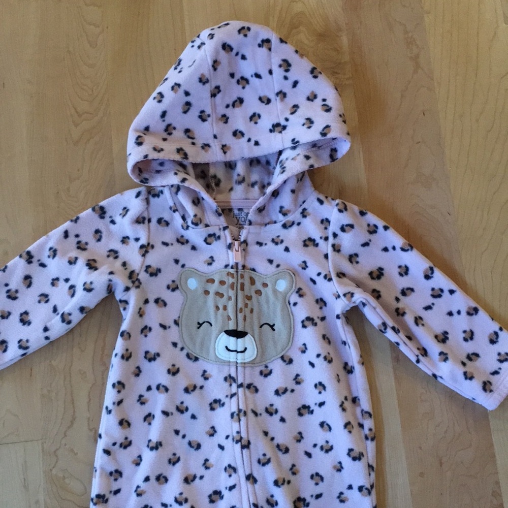 Just One You made by Carter’s leopard fleece one piece suit